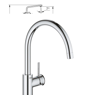 GROHE Start Keukenkraan - hoog - chroom