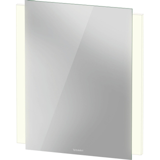 Duravit Ketho 2 spiegel met led verlichting verticaal en geïntegreerde wastafelverlichting 60x70cm met spiegelverwarming en sensorschakelaar wit mat