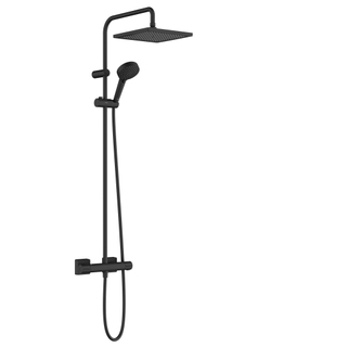 Hansgrohe Vernis 40 1jet Showerpipe met thermostaat Eco mat zwart