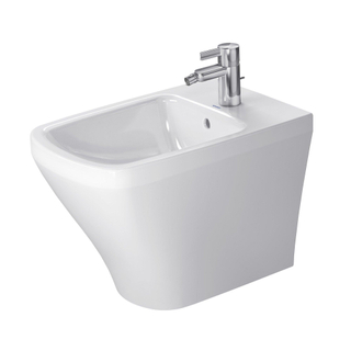 Duravit DuraStyle staand bidet back to wall 37x57cm met overloop met kraangat wit