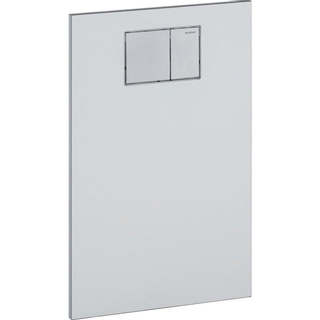 Geberit AquaClean bedieningplaat met frontbediening voor toilet 59x38cm glas wit