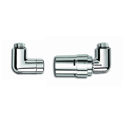 Vasco Ventielset + afdekkap haaks rechts chroom