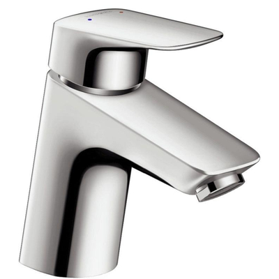 Hansgrohe Logis lowflow wastafelkraan met waste chroom