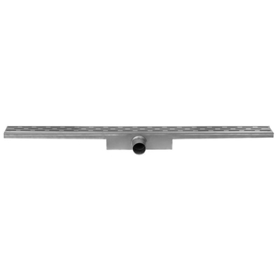 Easydrain Compact afvoergoot enkele plaat met zijuitloop 6x140cm 50mm RVS OUTLET