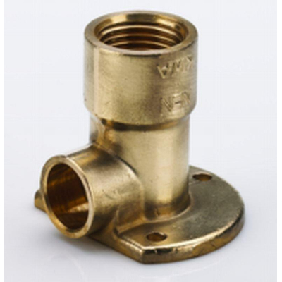 Vsh Soldeerfitting muurplaat hoog 1/2 bi.x15 mm cap. messing