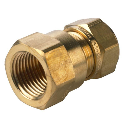 VSH Super Knel Messing knel schroefbus 1 x22mm conisch