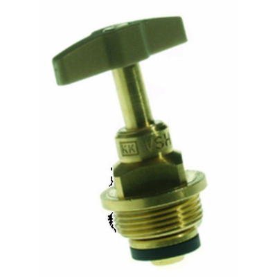 VSH messing bovendeel voor stopkraan 1/2