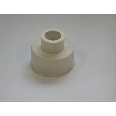 De Beer closetsok uitwendig v hooghangend reservoir m tuit wit