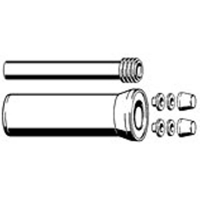 Viega af aanvoergarnituur verlengd voor wandcloset wit