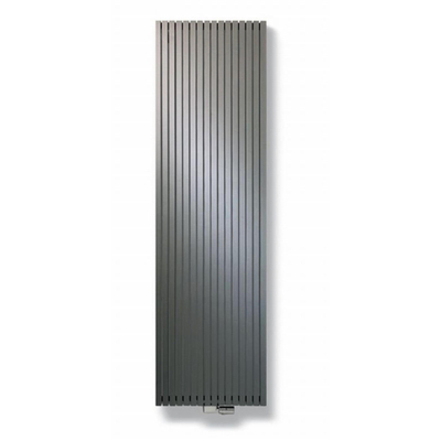 Vasco Carre cpvn-plus radiator 295x1800mm n10 as=1188 1097w wit ral 9016 + Handdoekhouder 2.4x6.5cm voor radiator Carré chroom + Design ventielthermostaat haaks verchroomd SHOWROOMMODEL