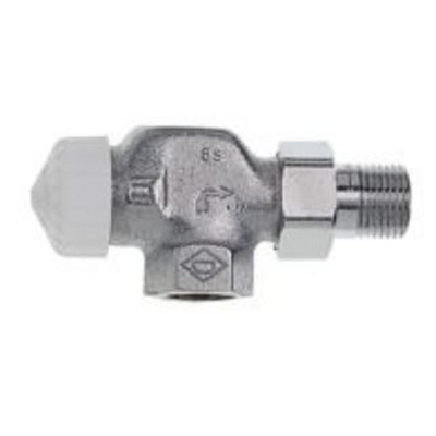 Heimeier V exact radiatorafsluiter haaks 3/8 vernikkeld