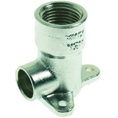 Vsh Soldeerfitting muurplaat hoog 1/2 bi.x15 mm cap. messing