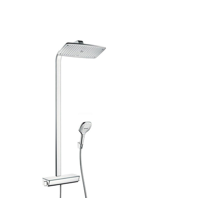 Hansgrohe Raindance Select E 360 Air 1jet showerpipe: met Ecostat Select douchekraan thermostatisch 116.6cm met handdouche 3jet en hoofddouche 1jet chroom