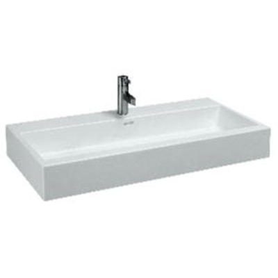 Laufen Living City opzetwastafel 100x46x15.5cm 1 kraangat met overloop keramiek wit