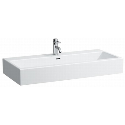 Laufen Living City wastafel 100x46x15.5cm 1 kraangat met overloop keramiek wit