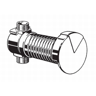 Villeroy en boch Squaro edge 12 buisonderbreker met aansluitingen