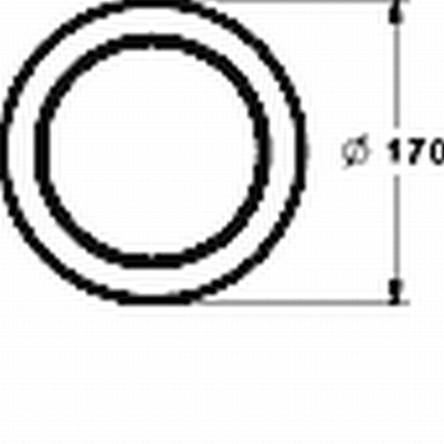 Hansa Bluebox rosetverlenging 15 mm rond 17cm