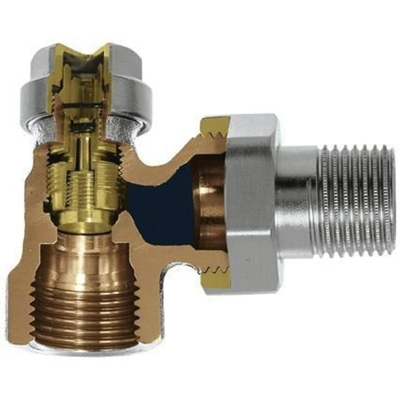 Heimeier Regulux voetventiel 3/4 haaks Kvs 1,31 m3 h