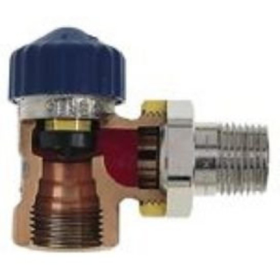 Heimeier Thermostatische radiatorafsluiter haaks Kvs 3,60 m3 h lage weerstand