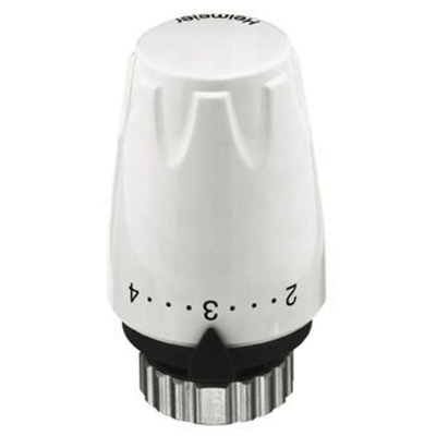 Heimeier thermostaatkop DX RAL 9016 M30x1.5 met energielabel A (Tell) verkeerswit