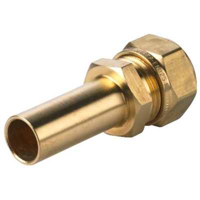 Vsh Multisuper knel rechte verloopkoppeling 16 x 15 mm knel k3069 messing