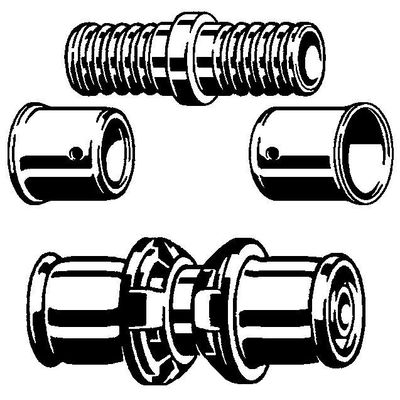 Viega Pexfit koppeling brons 40X40mm