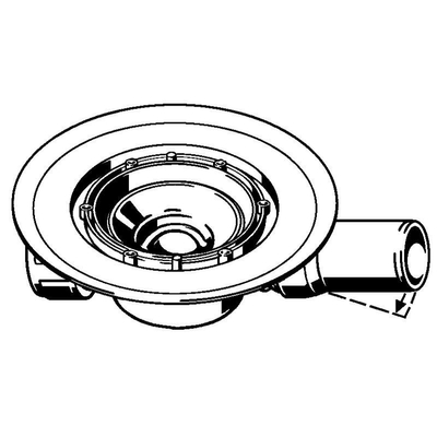Viega inbouwdeel sifon v easydrain pro met flens
