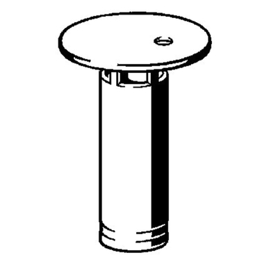 Viega duoplex standpijp 70mm chroom