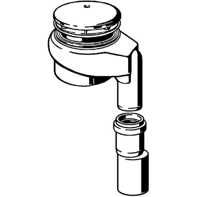 Viega Tempoplex doucheafvoer 90 mm met verticale uitgang chroom