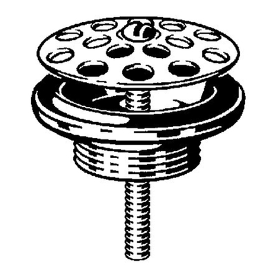 Viega simplexplug met vlak rooster 6/4 zonder koppeling chroom