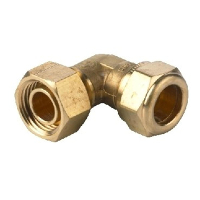 Vsh Knelfitting inbouw reserve haakse koppeling met pakk.1/2x15mmknel messing