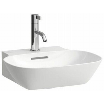 Laufen INO fontein 41x45x12cm 1 kraangat met overloop SaphirKeramik wit