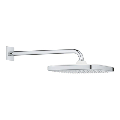 GROHE Tempesta 250 Cube Hoofddouche - 25cm - 1 straalsoort - wandarm 38cm - chroom/wit
