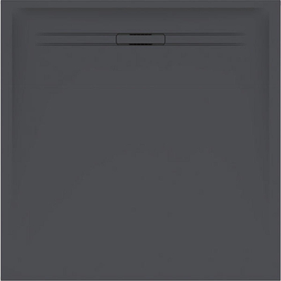 Geberit Sestra Douchevloer - 90x90cm - grafiet leisteen