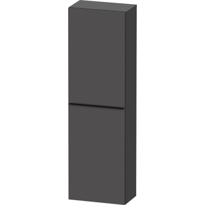 Duravit D-Neo halfhoge kast 40x24x132cm Linksdraaiend Grafiet Mat