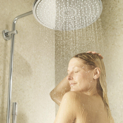 GROHE Rainshower Cosmopolitan Regendoucheset Opbouw - hoofddouche Ø40cm - handdouche sena - thermostatisch - chroom