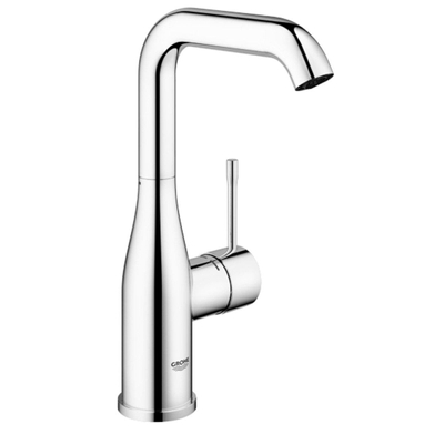 GROHE Essence New Wastafelkraan Opbouw - uitloop 12.7cm - L size - hoge draaibare uitloop - EcoJoy - chroom