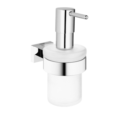 GROHE Essentials Cube Zeepdispenser - 160ml - met houder - wandmontage - chroom