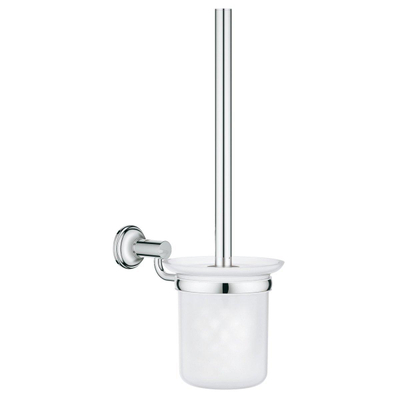 GROHE Essentials Authentic Toiletborstelhouder - wandmontage - rond - gesloten - chroom
