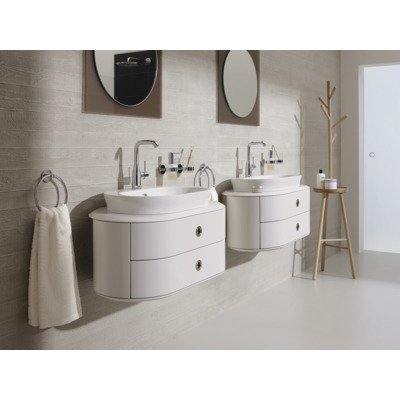 GROHE Essence New Wastafelkraan Opbouw - uitloop 12.7cm - L size - hoge draaibare uitloop - EcoJoy - chroom