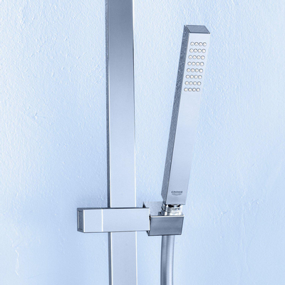 GROHE Cube Regendoucheset Opbouw - hoofddouche 23cm - handdouche staaf - thermostatisch - chroom