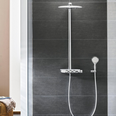 GROHE Rainshower Duo 360 Hoofddouche - 36.1x22cm - 2 straalsoorten - wandarm 45cm - chroom
