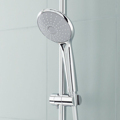 GROHE Euphoria 110 Duo Glijstangset - 60cm - ronde handdouche - 2 straalsoorten - gladde doucheslang - met zeepschaal - chroom