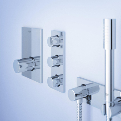 GROHE Grohtherm F afbouwdeel voor 3 functies omstelkraan verticaal of horizontaal chroom