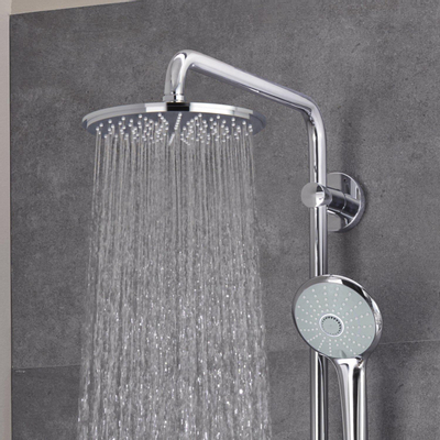 GROHE Euphoria Regendoucheset Opbouw - hoofddouche 21cm - massage handdouche - thermostatisch - chroom