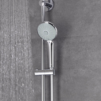 GROHE Euphoria Regendoucheset Opbouw - hoofddouche 21cm - massage handdouche - thermostatisch - chroom