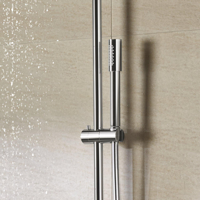 GROHE Rainshower Modern Regendoucheset Opbouw - hoofddouche 31cm - handdouche staaf 1 stand - chroom