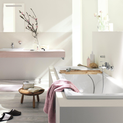 GROHE Eurostyle Cosmopolitan badkraan met omstel en koppelingen chroom