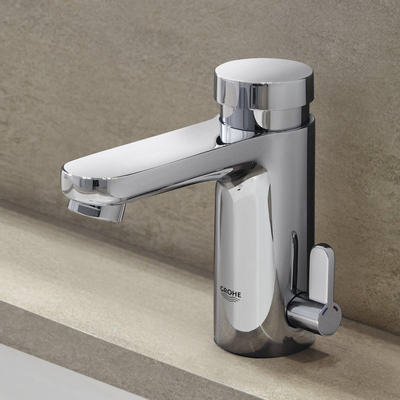 GROHE Eurosmart Cosmopolitan T waterbesparende wastafelkraan zelfsluitend met menging looptijd 7 sec. chroom