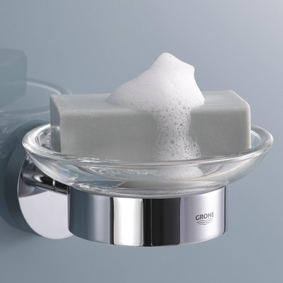 GROHE Essentials Zeepschaal - met houder - wandmontage - chroom